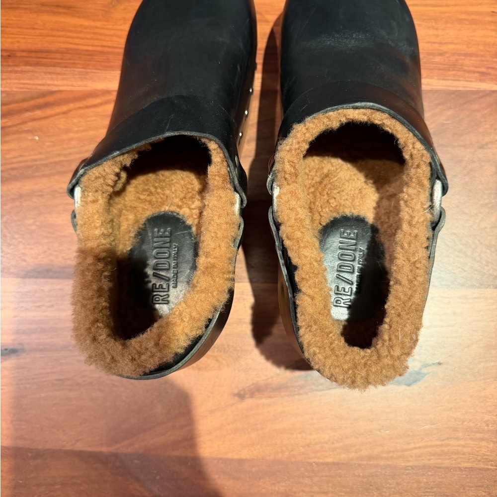 Re/Done Shearling Clogs - Picture 6 of 8